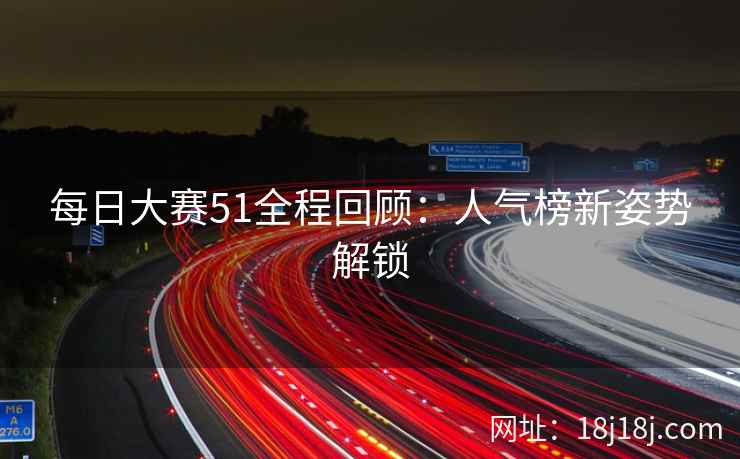 每日大赛51全程回顾：人气榜新姿势解锁