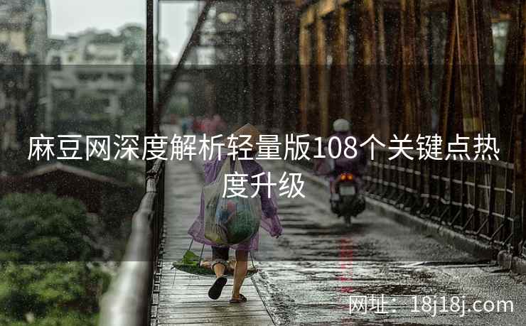 麻豆网深度解析轻量版108个关键点热度升级
