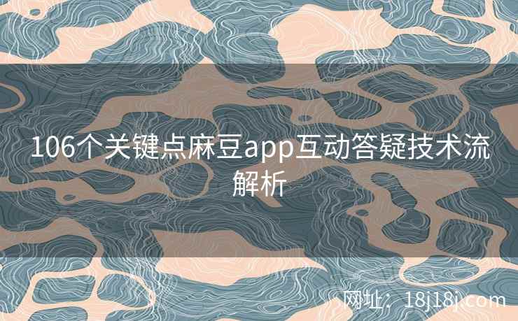 106个关键点麻豆app互动答疑技术流解析