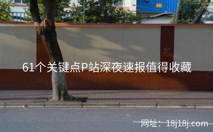 61个关键点P站深夜速报值得收藏